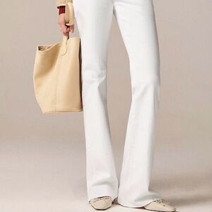 J.Crew Bootcut Jean 2003 Super Stretch Denim Vacation Date Trip CH692 White 25T